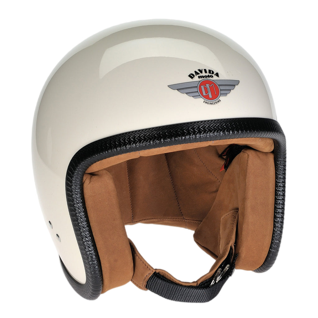 Speedster Helmet - Cream Brown Leather
